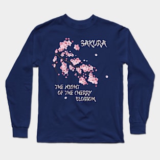 Sakura - The night of the cherry blossom Long Sleeve T-Shirt